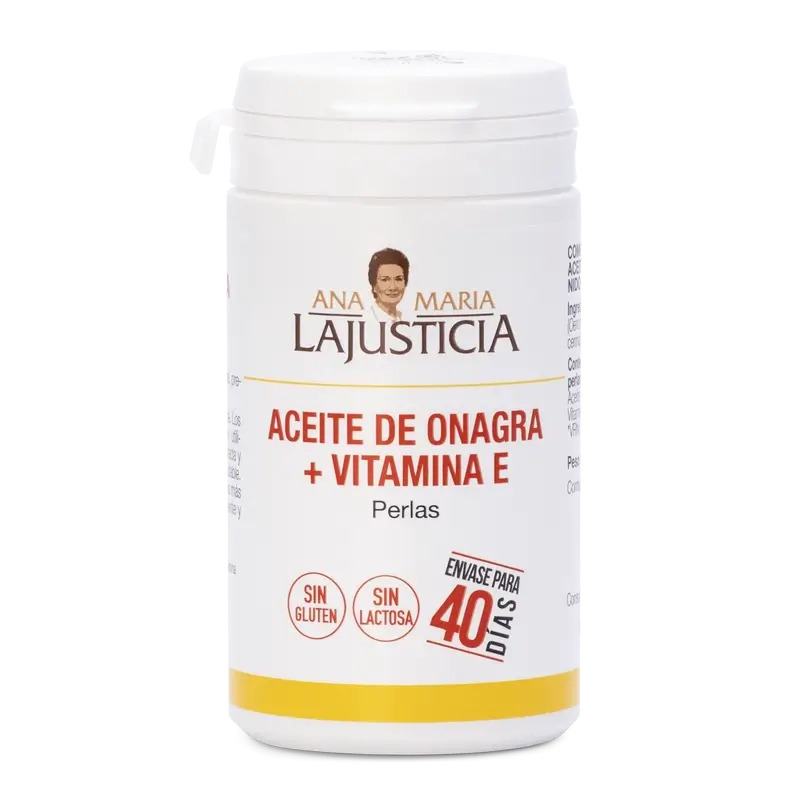 Ana Maria Lajusticia Aceite de Onagra + Vitamina E, 80 perlas