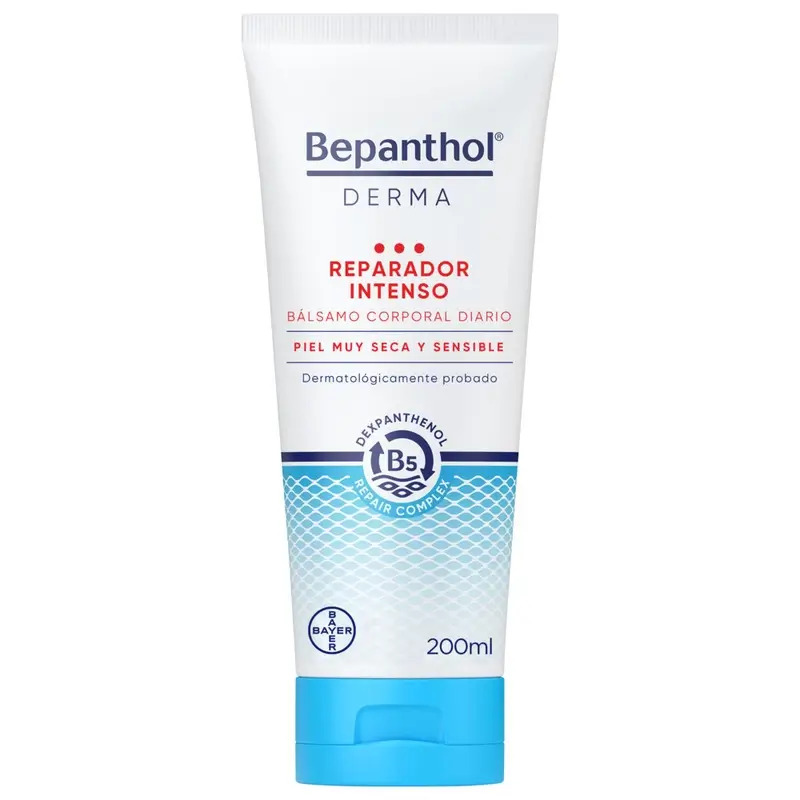 Bepanthol Derma Bálsamo Reparador Intenso Corporal Diario, 200 ml