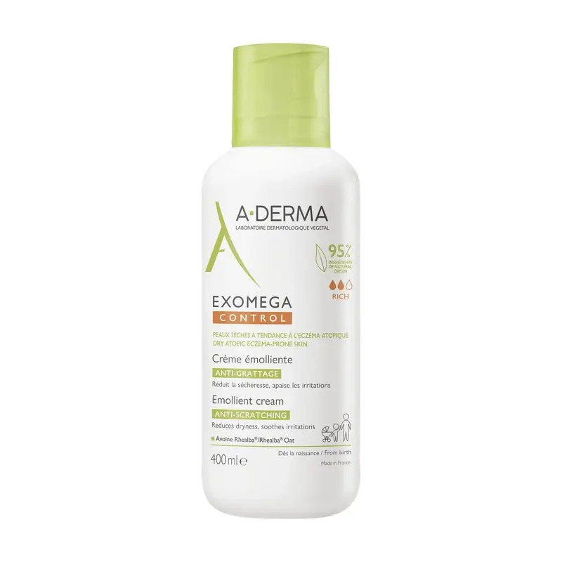 A-Derma Exomega Control Crema Emoliente, 400 ml