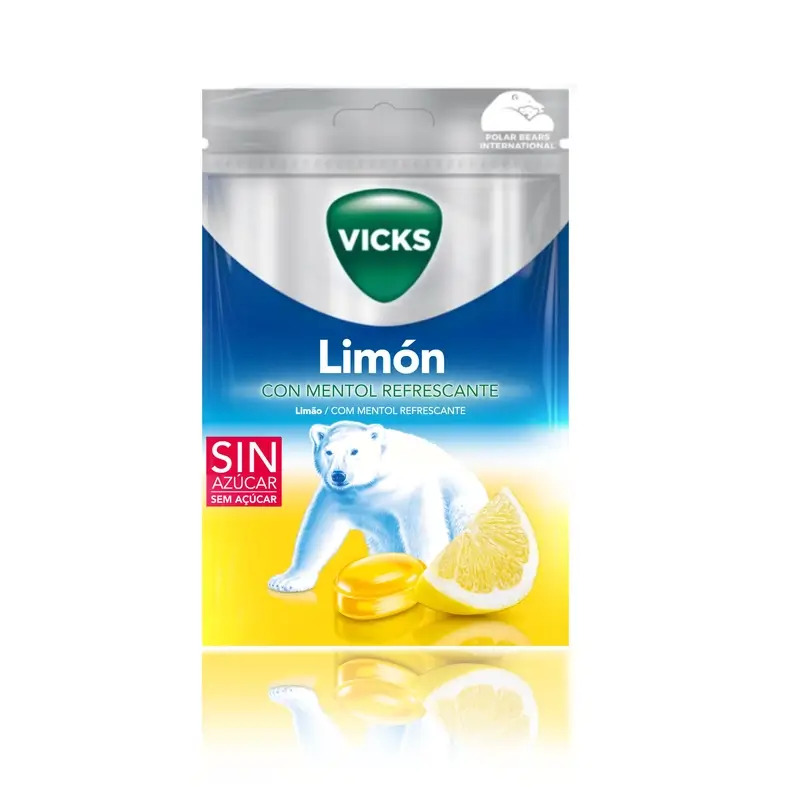 Vicks Caramelos Limón , 72 gr