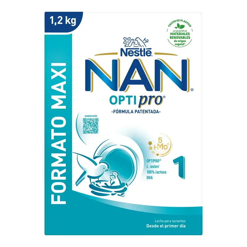 Nestlé Nan Optipro 1 Leche de Inicio, 1200 gr