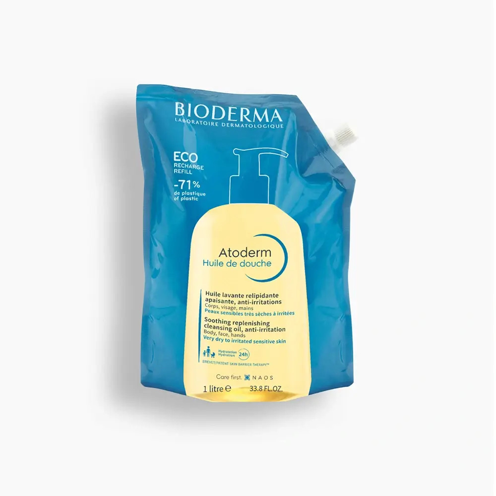 Bioderma Atoderm Aceite De Ducha Eco-Refill, 1 L
