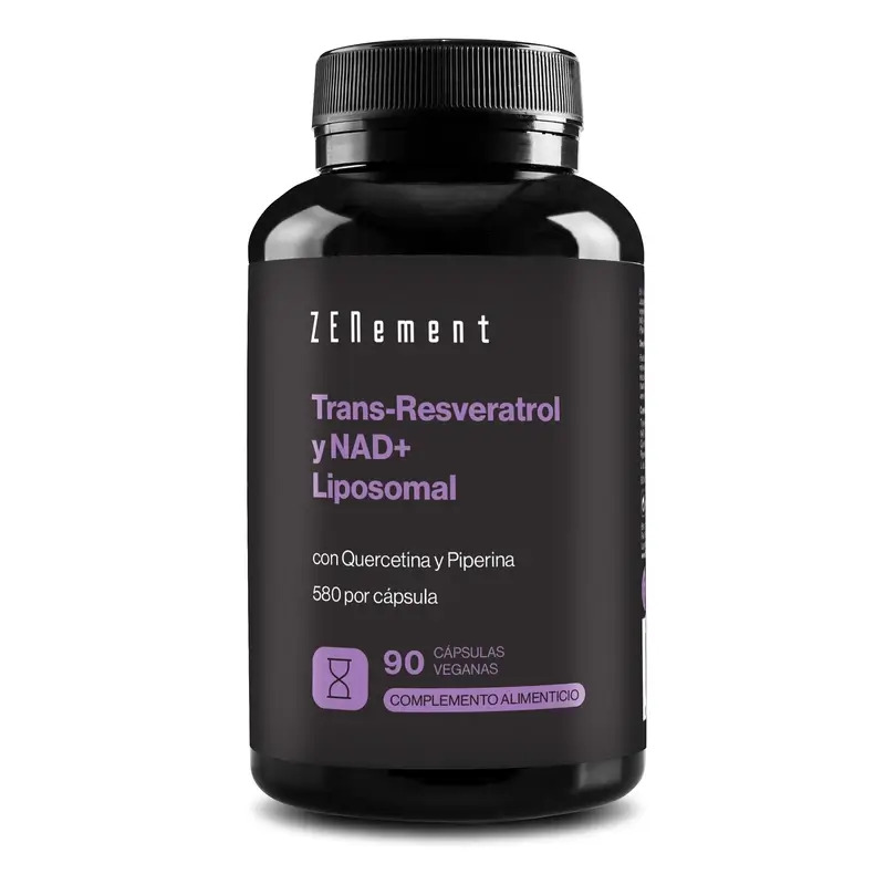 Zenement Trans-Resveratrol Y Nad+ Liposomal, 90 cápsulas veganas