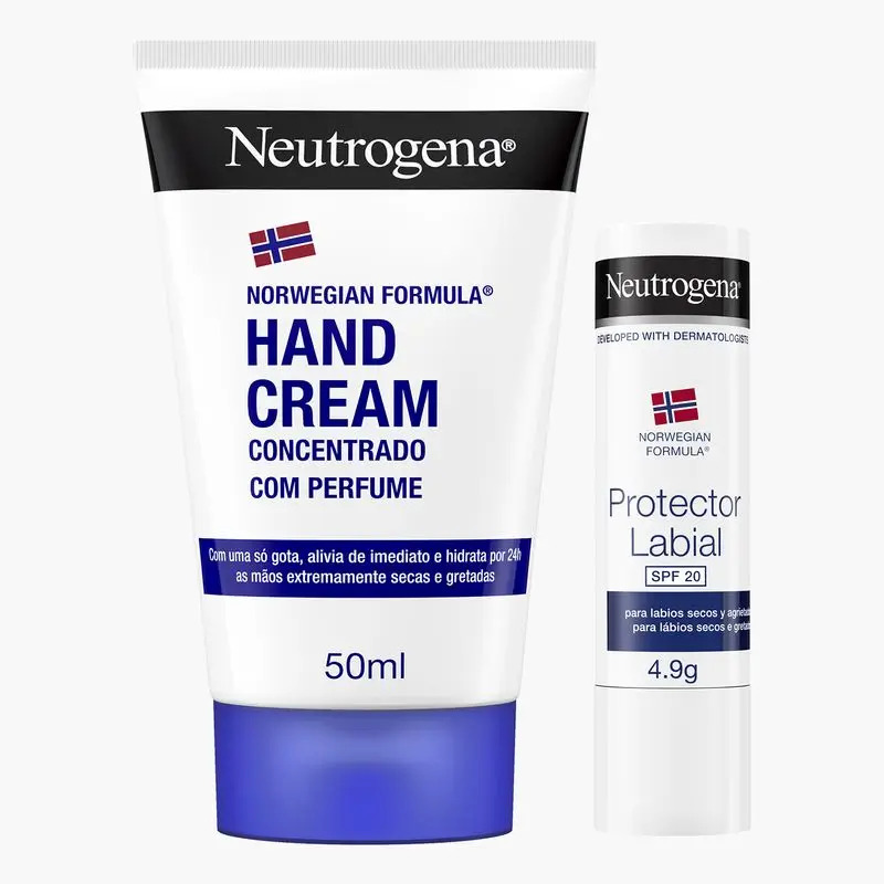 Neutrogena Pack Crema de Manos Reparadora 50ml + Labial SPF 20 4.8gr