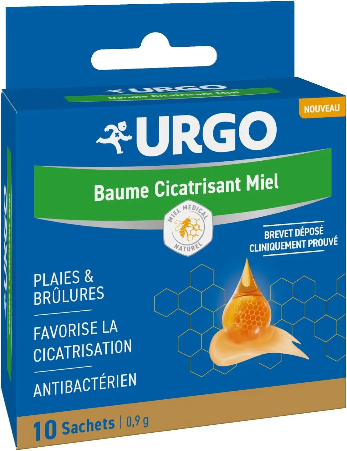 Urgo Bálsamo Cicatrizante Con Miel, 10 Sobres/0,9 Gr