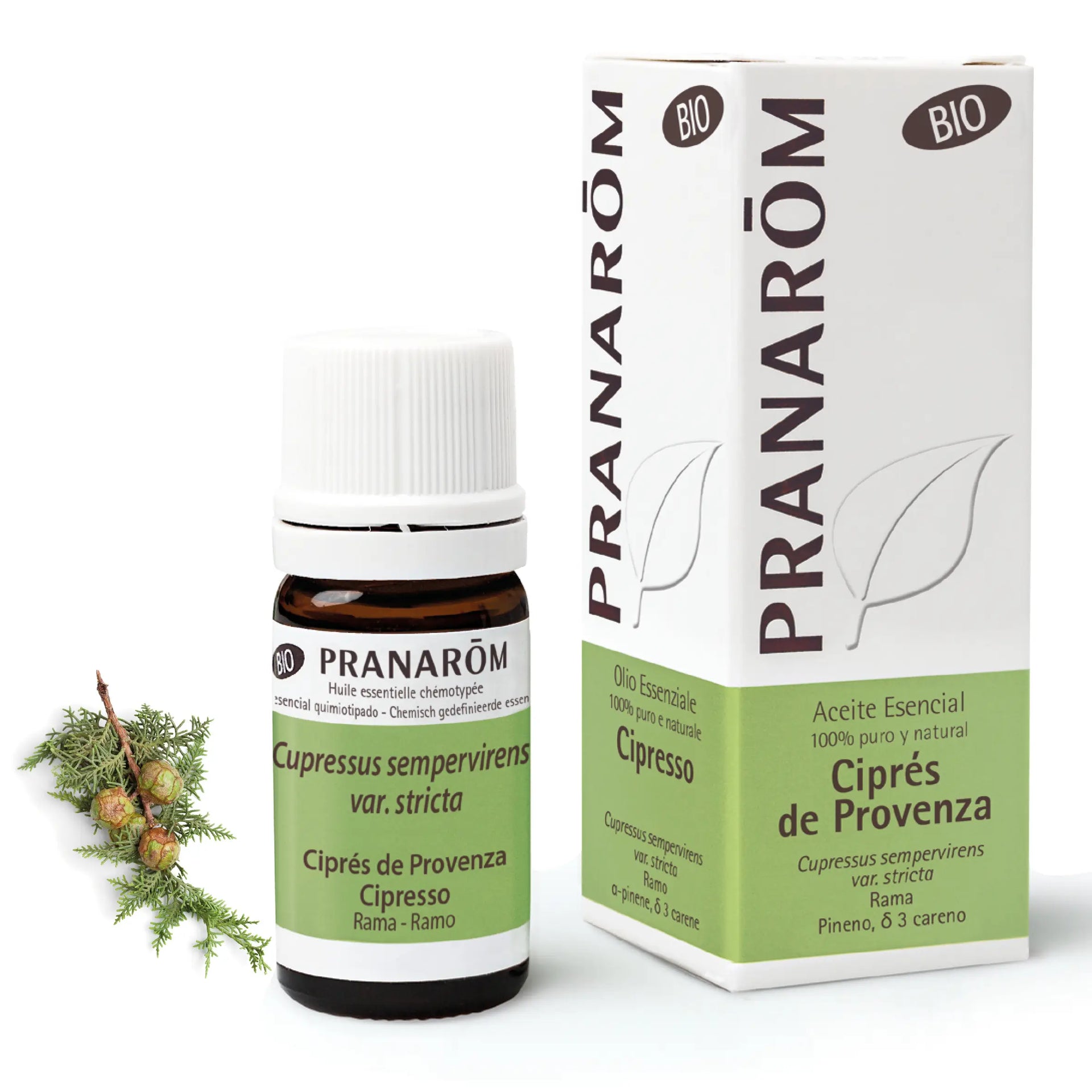 Pranarom Aceite Esencial Ciprés de Provenza Bio, 5ml