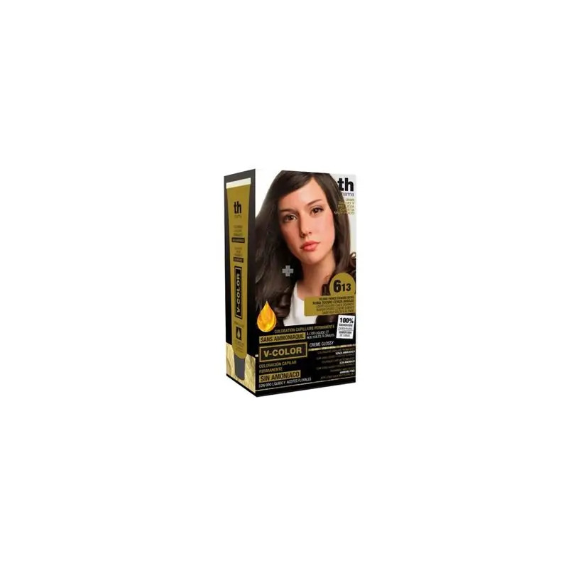 Th Pharma V Color- Kit Tinte Nº 6.13 Sin Amoniaco C/Oro Líquido