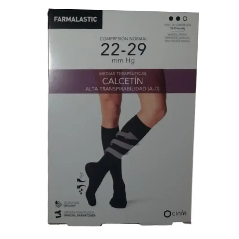 Farmalastic Calcetin Compresión Normal Antibacteriano