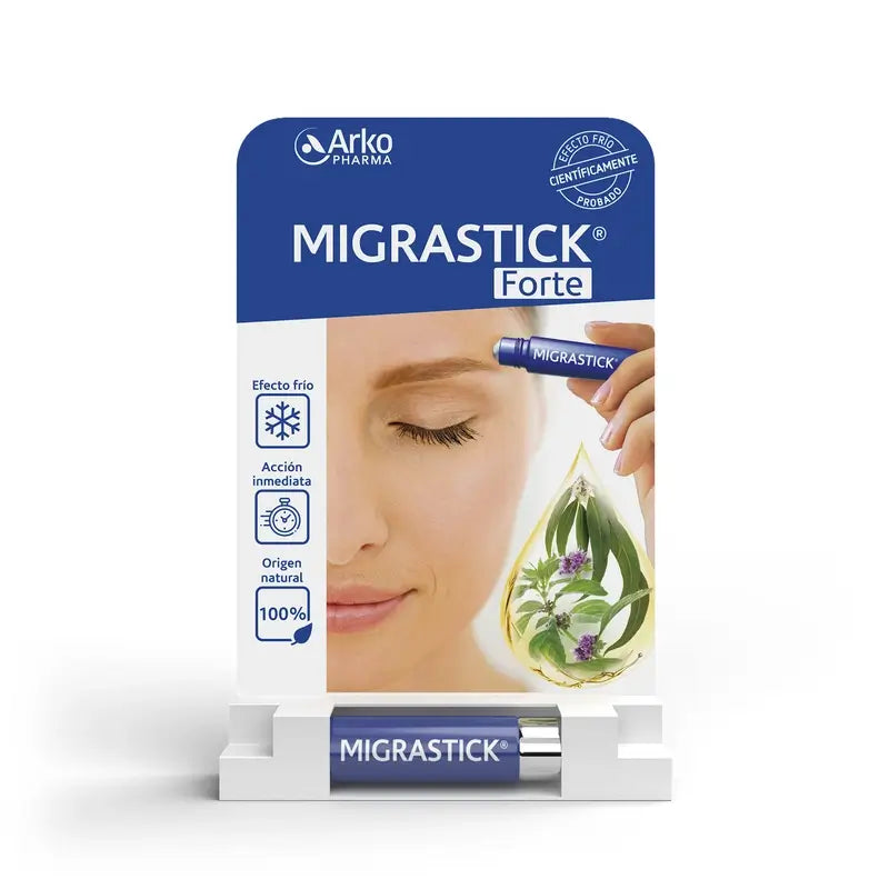 Arkopharma Migrastick Forte Roll-On Dolor de Cabeza, 3 ml