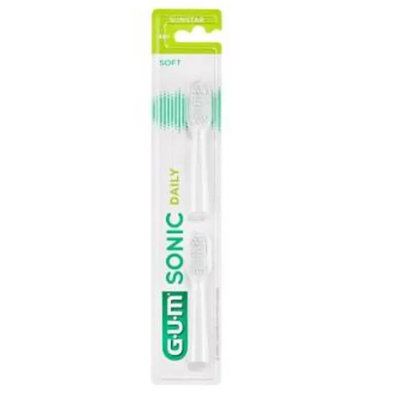 Gum Recambio Cepillo Electrico Sonic Daily Blanco 2Un