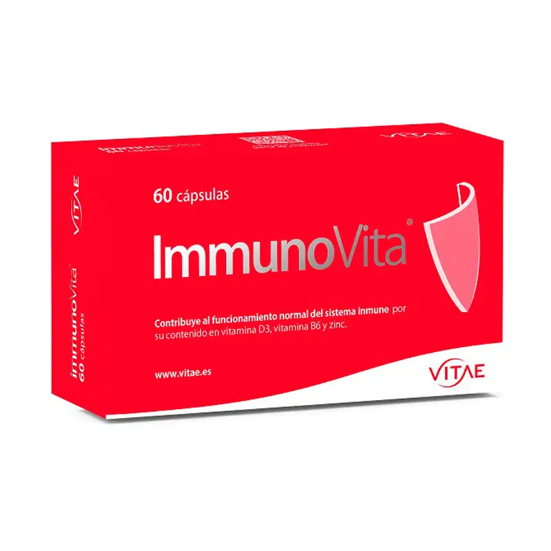 Immunovita 60 cápsulas - Con vitamina D3 y betaglucanos