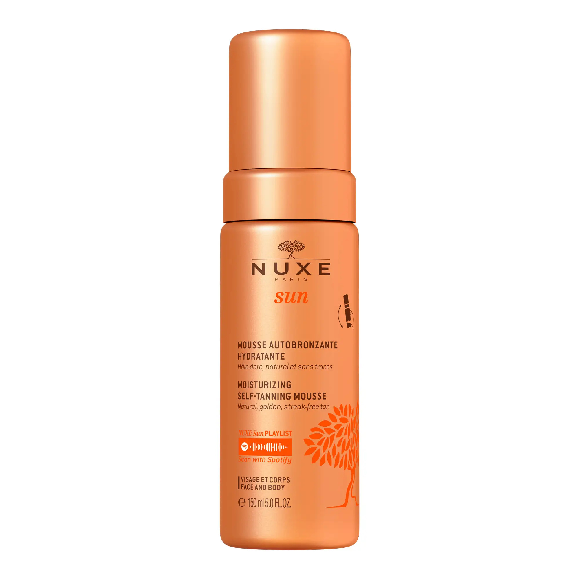 Nuxe Espuma Autobronceadora Natural Tono Dorado Y Luminoso, 150 ml
