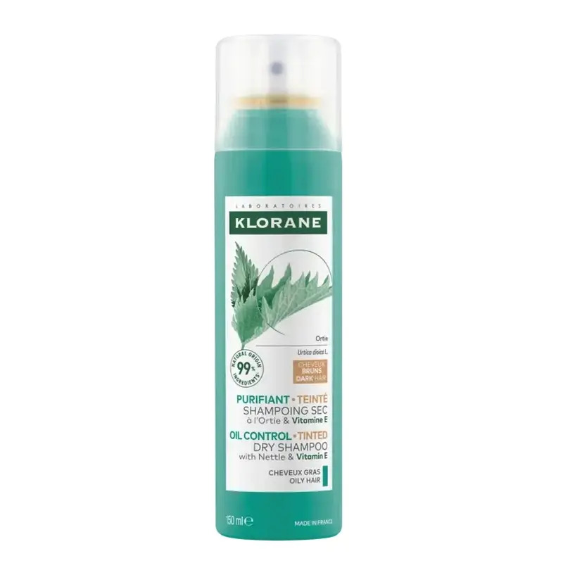 Klorane Champú Seco Seborreductor Ortiga Con Color Natural 150 Ml