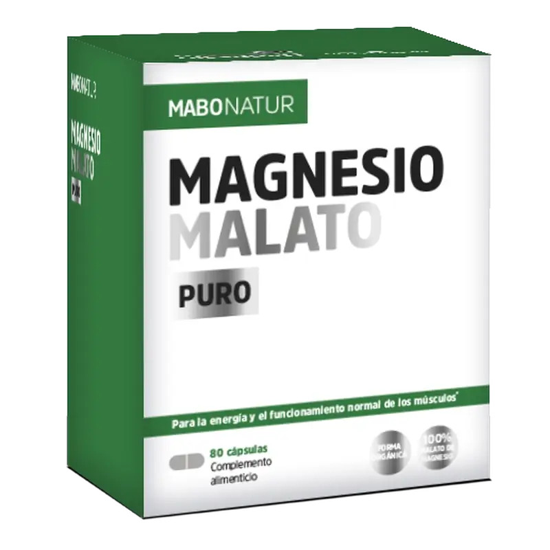 Mabonatur Magnesio Malato Puro, 80 caps