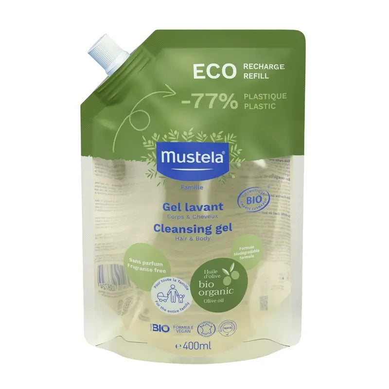 Mustela Gel Champú Bio, 400Ml
