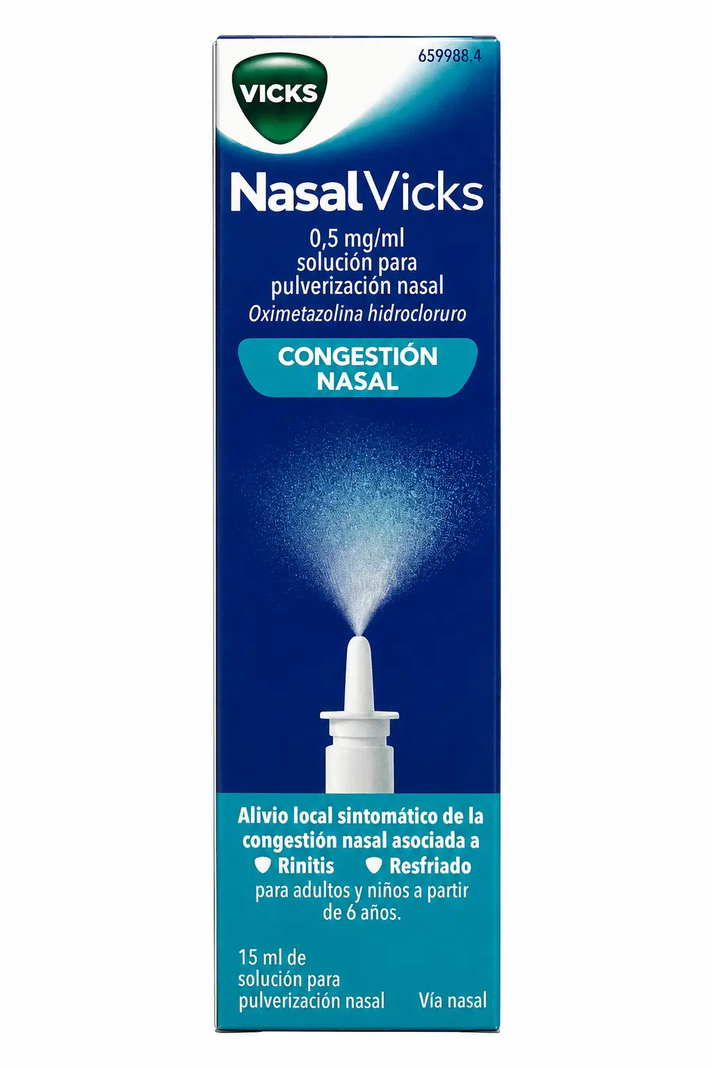 Nasalvicks 0.5 mg/ml Nebulizador Nasal, 15 ml