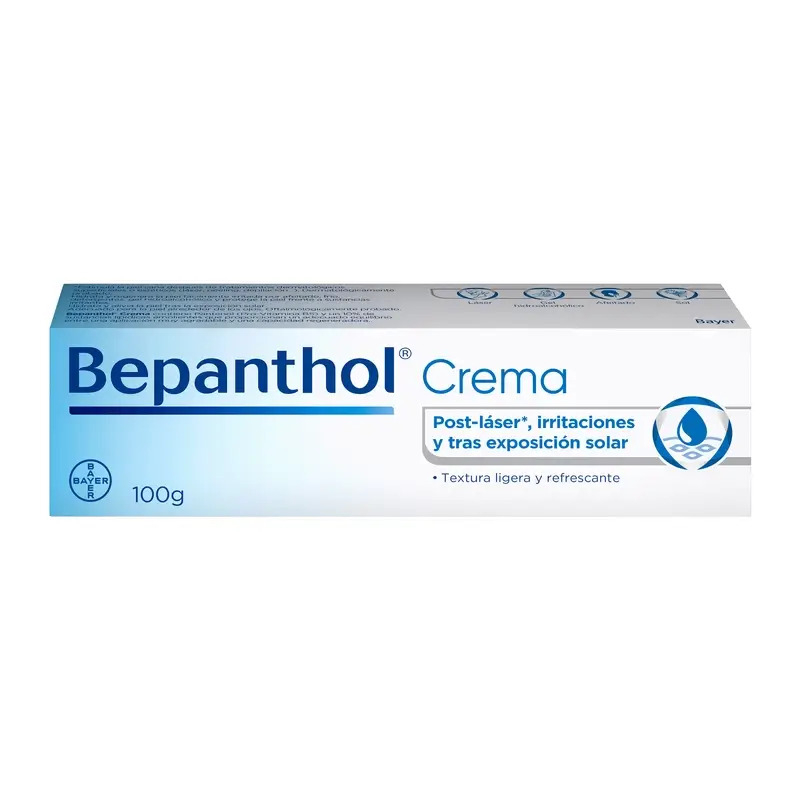 Bepanthol Crema Regeneradora Post-láser e Irritaciones, 100 gr