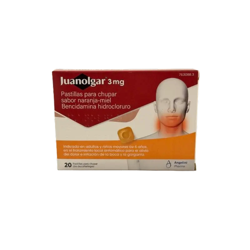 Juanolgar 3 Mg Pastillas Para Chupar Sabor Naranja - Miel, 20 pastillas