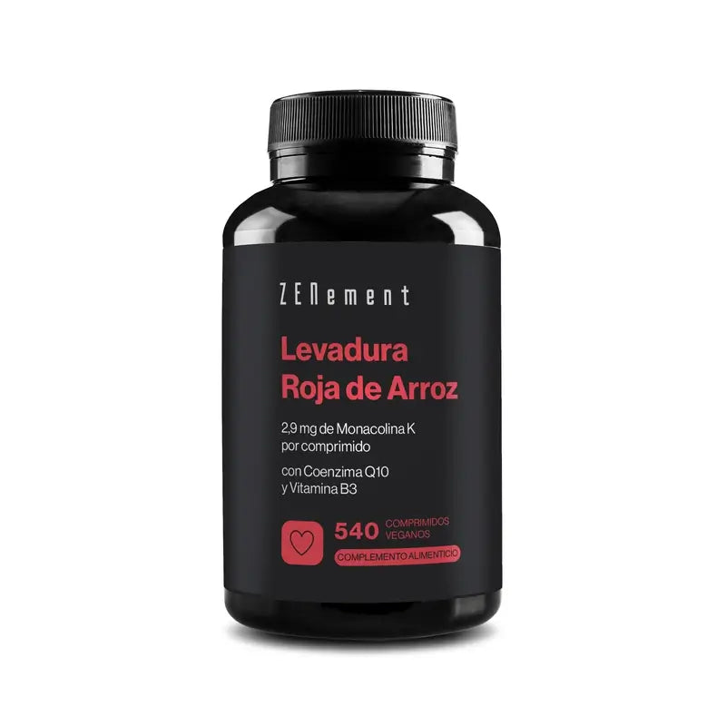 Zenement Levadura Roja De Arroz, 540 comprimidos veganos