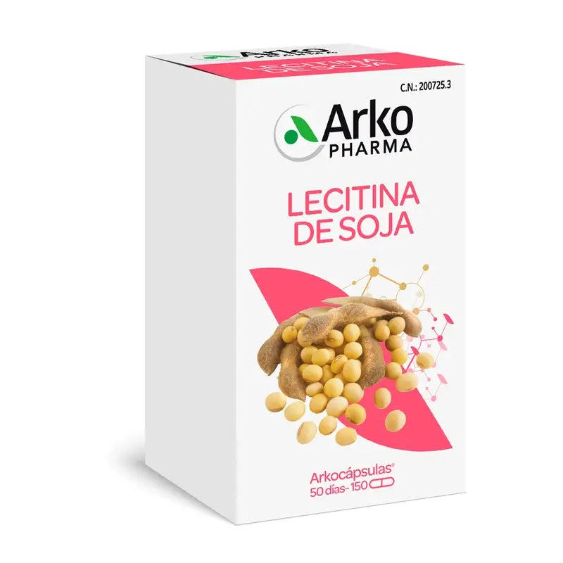 Arkopharma Arkocápsulas Lecitina de Soja, 150 cápsulas