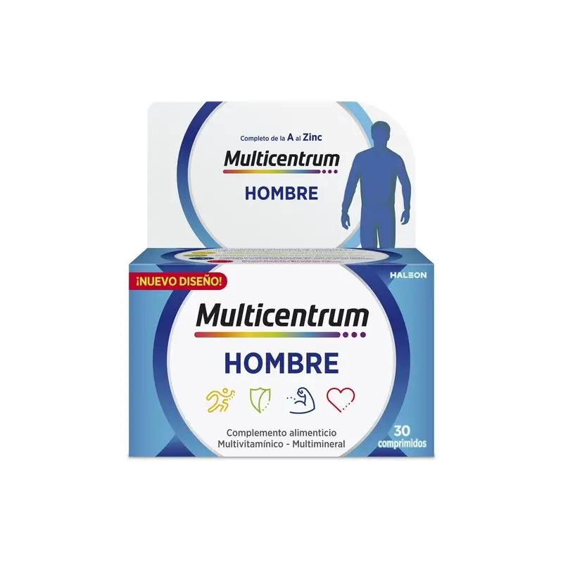 Multicentrum Hombre Complemento alimenticio Multivitamínico, 30 comprimidos