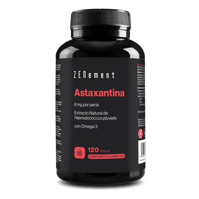 Zenement Astaxantina, 8 Mg, Con Omega-3, 120 cápsulas blandas