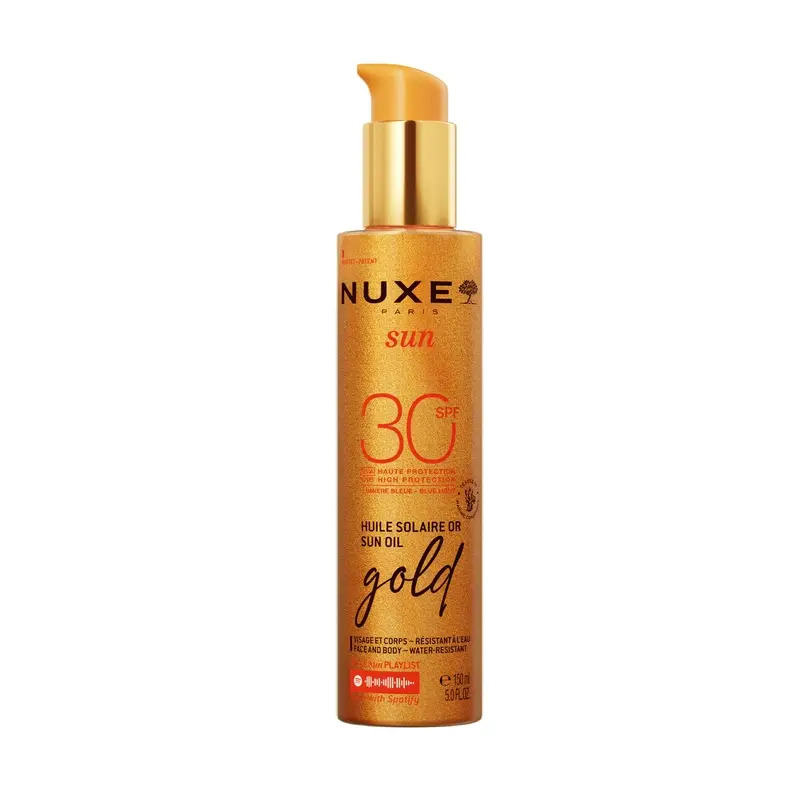Nuxe Sun Aceite Bronceador Gold Para Rostro Y Cuerpo Spf30 , 150 ml