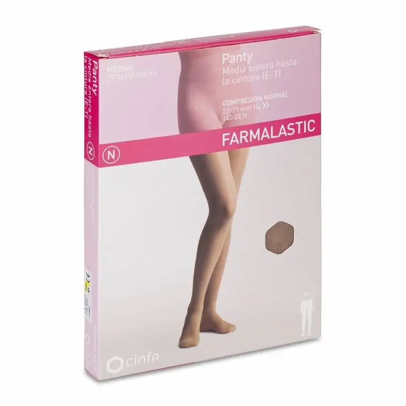 Farmalastic Panty Compresión Normal Beige, Talla Pequeña