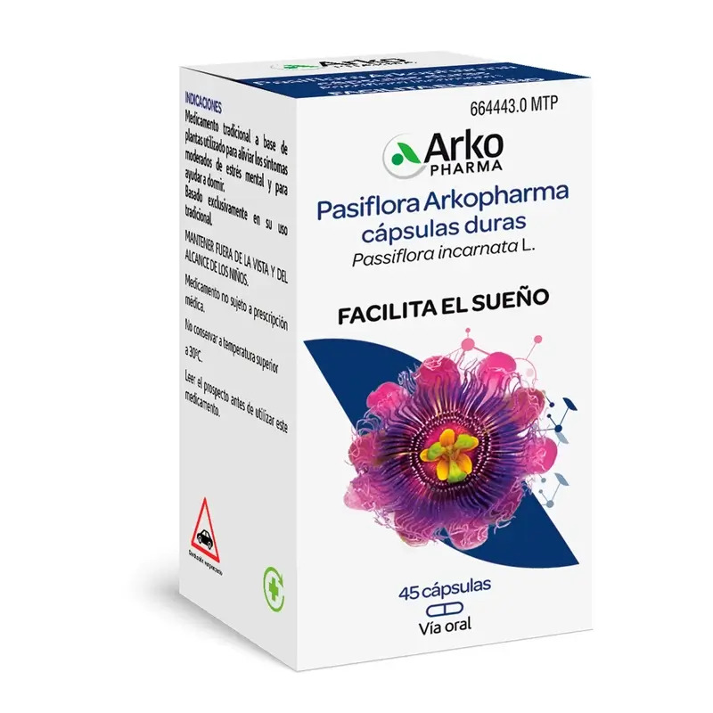 Arkopharma Arkocápsulas Pasiflora, 45 cápsulas