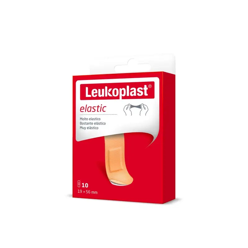 Leukoplast Elastic, 19 Mm X 56 Mm, 10 Unidades
