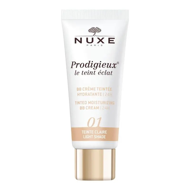 Nuxe Bb Cream Hidratante Con Color | 24H, Prodigieux® Le Teint Éclat 30Ml - Tono Claro