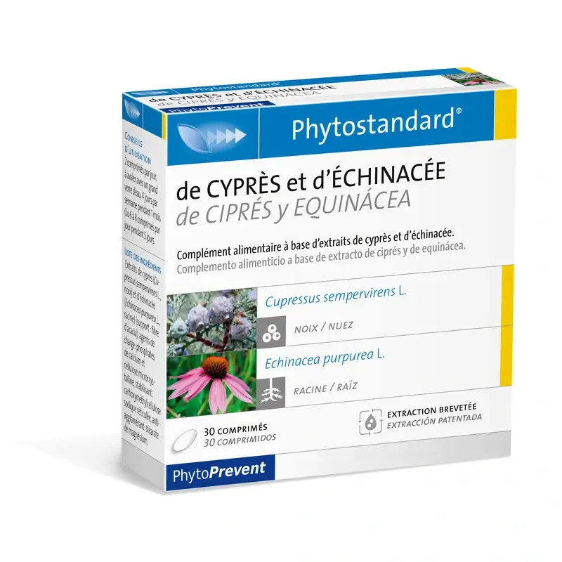 Pileje Phytostandard Ciprés-Echinacea 30 Comprimidos