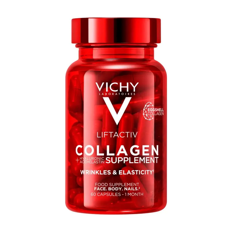 Vichy Liftactiv Colágeno Antiedad Con Vitaminas y Minerales, 60 Cápsulas
