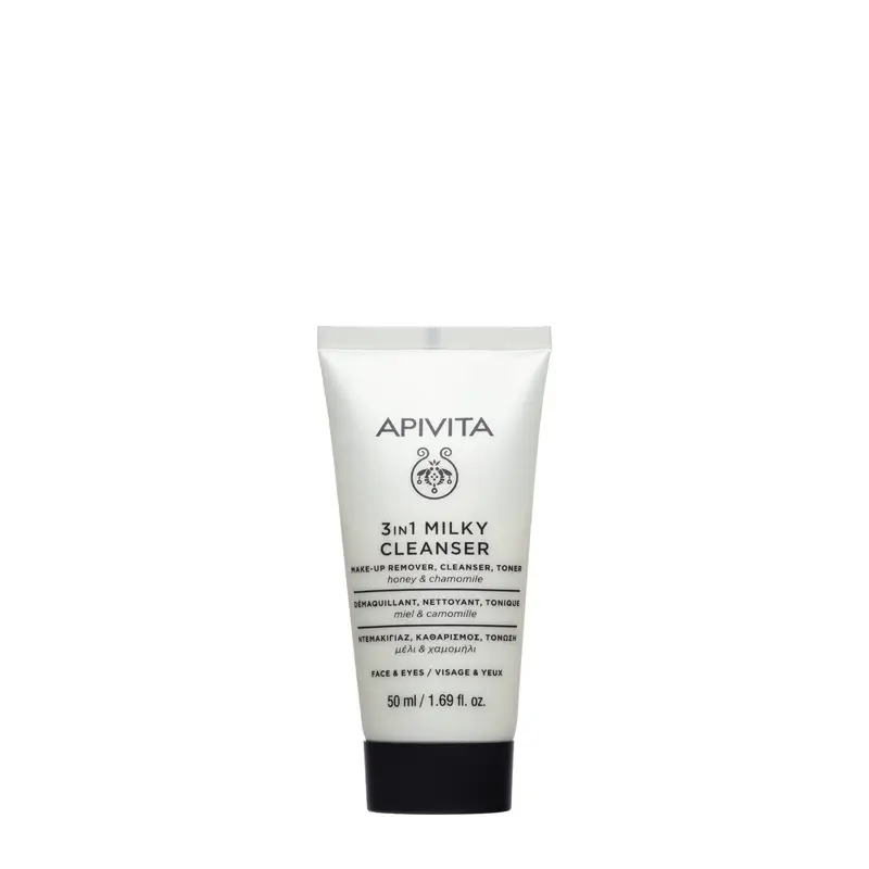 Apivita Leche Limpiadora 3 En 1, 50 ml