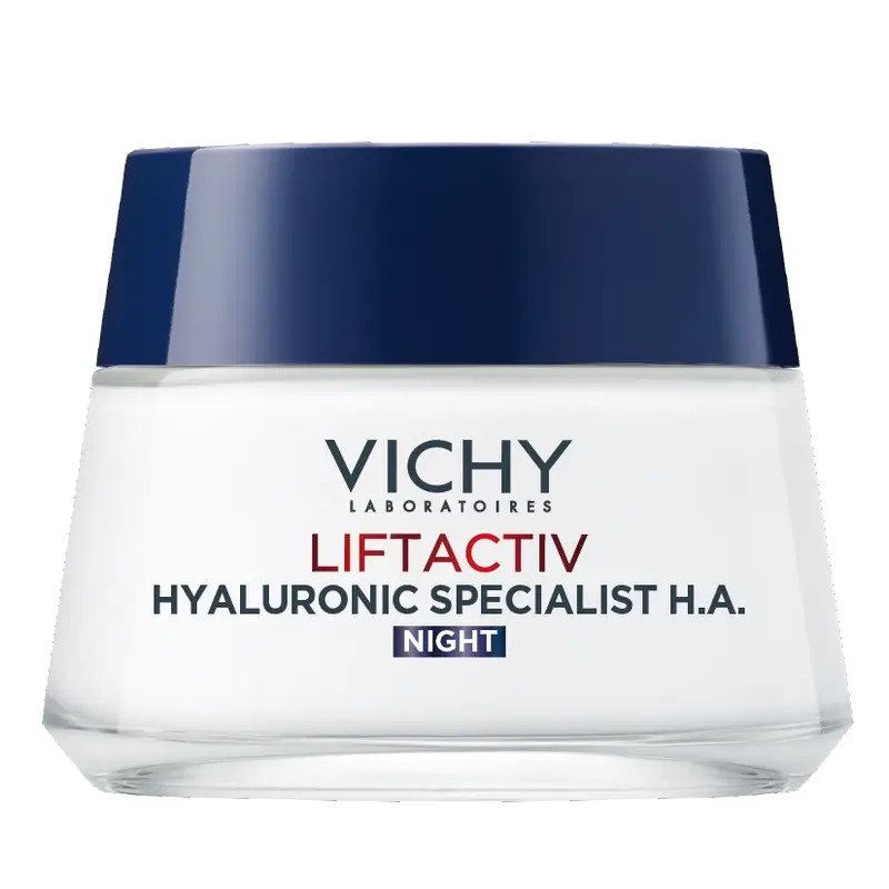 Vichy Liftactiv Hyaluronic Specialist H.A. Crema De Noche Con Ácido Hialurónico, 50 ml