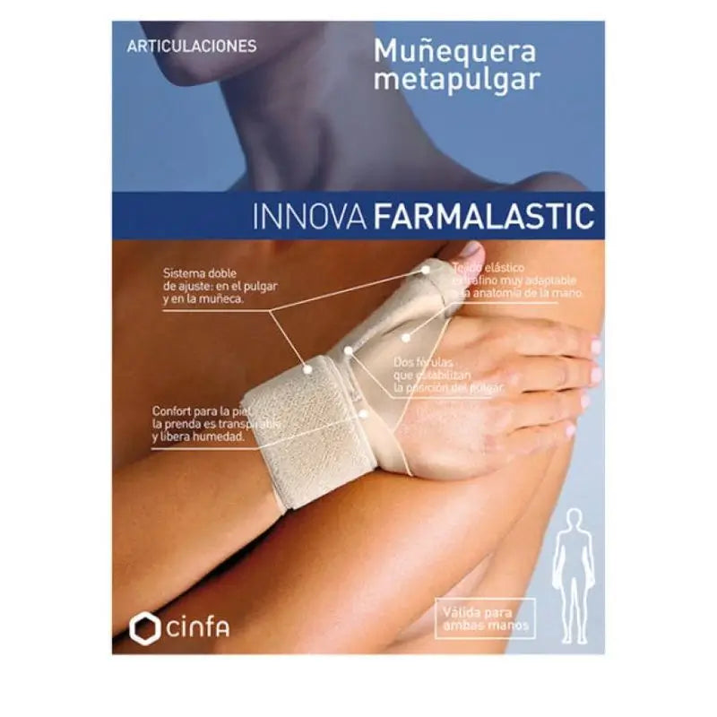 Farmalastic Muñequera Metapulgar Beige