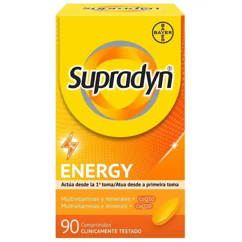 Supradyn Energy Vitaminas, Minerales y Energía Diaria, 90 Comprimidos