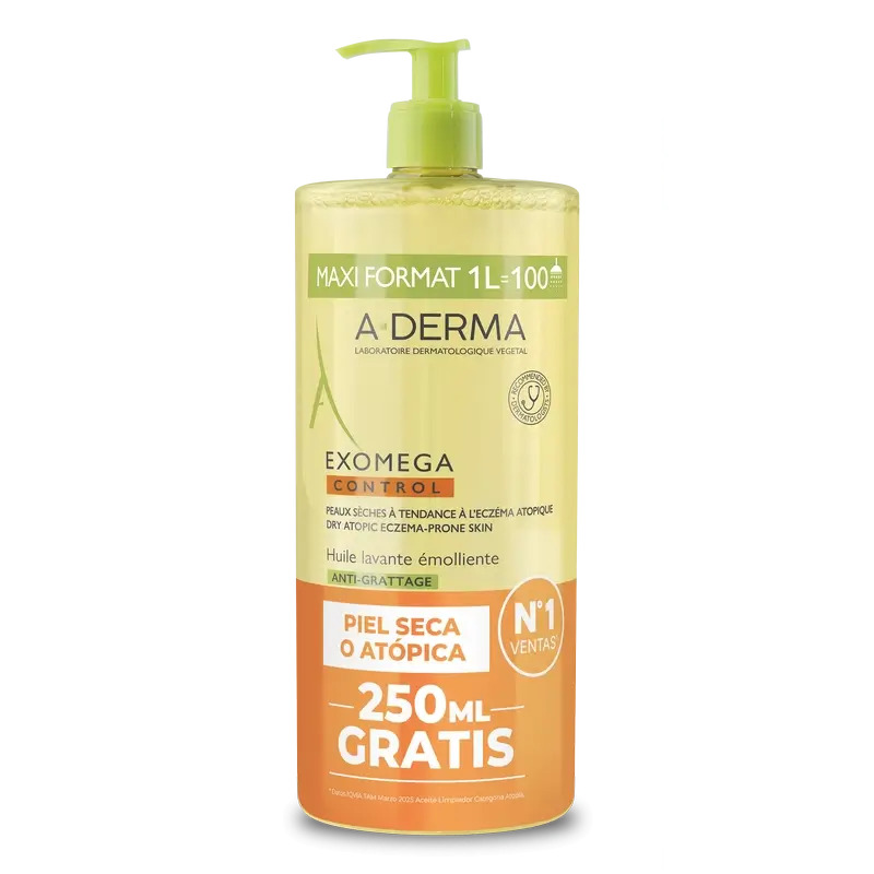 A-Derma Exomega Control Aceite Limpiador Piel Atópica 1L