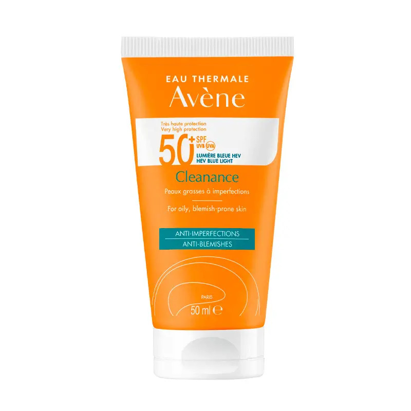 Avène Cleanance Solar SPF 50+, pieles grasas, 50 ml