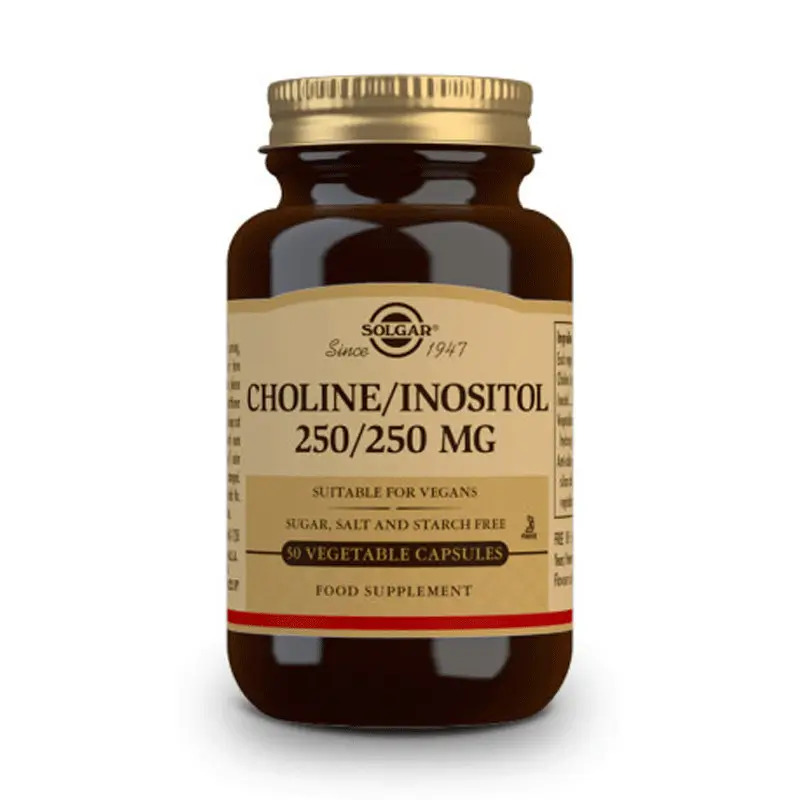 Solgar Colina/Inositol, 50 Cápsulas