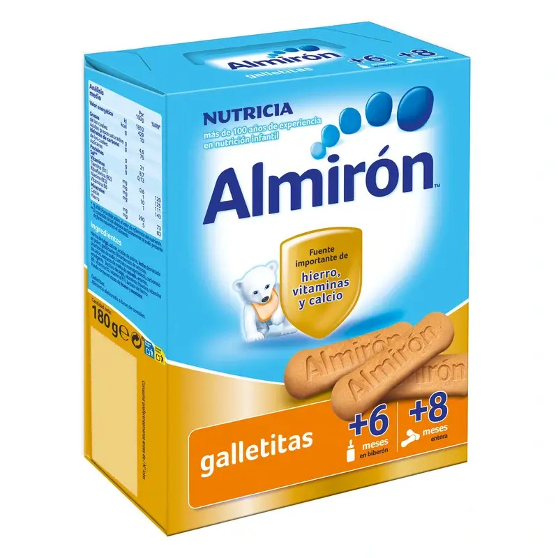 Almirón, Galletas para Bebé, a partir de 6 Meses, 180g