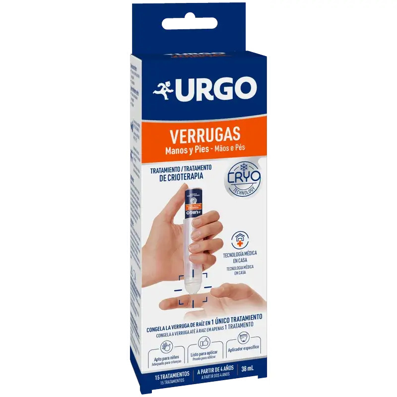 Urgo - Verrugas Crioterapia - Frasco 38 ml, 15 tratamientos