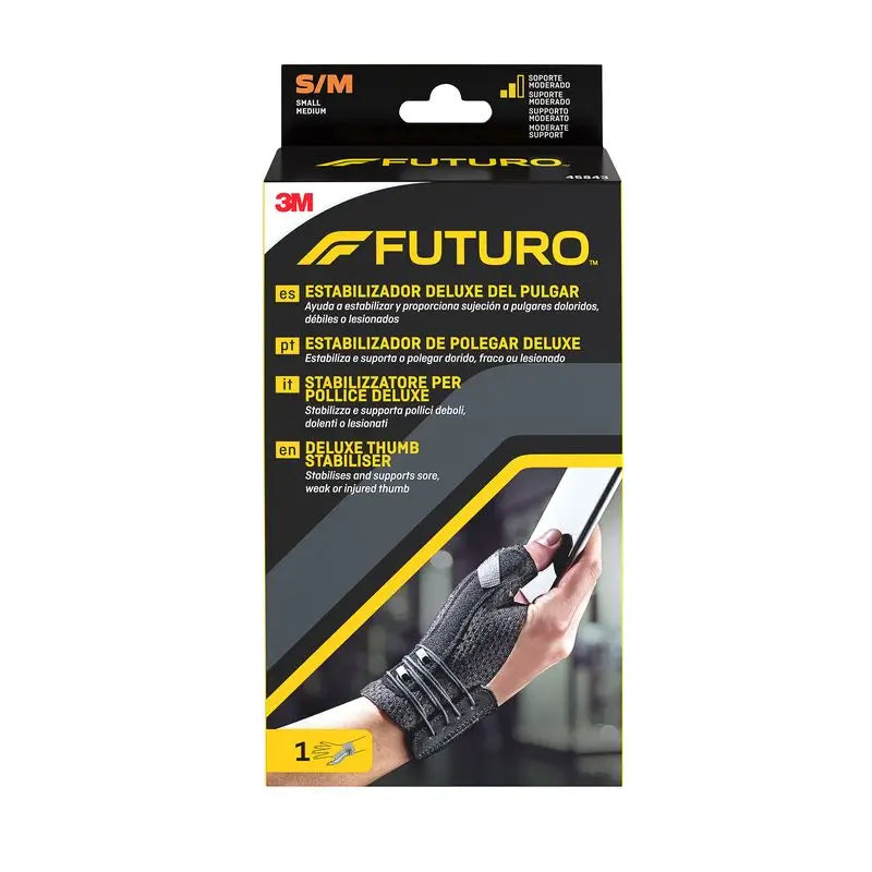 3M Futuro Muñequera Pulgar Deluxe Negra