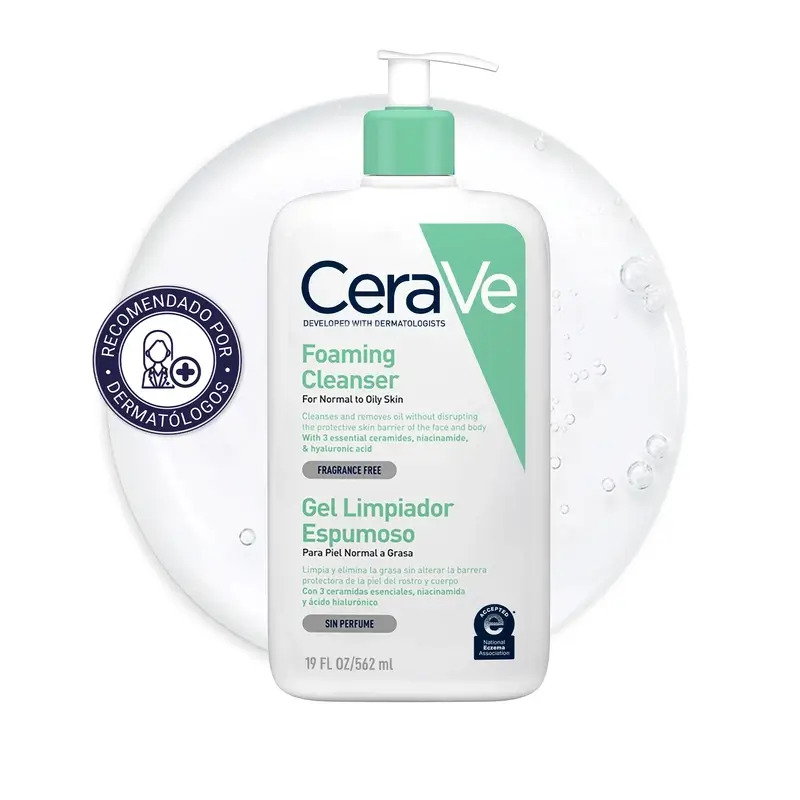Cerave Gel Limpiador Espumoso, 562 ml