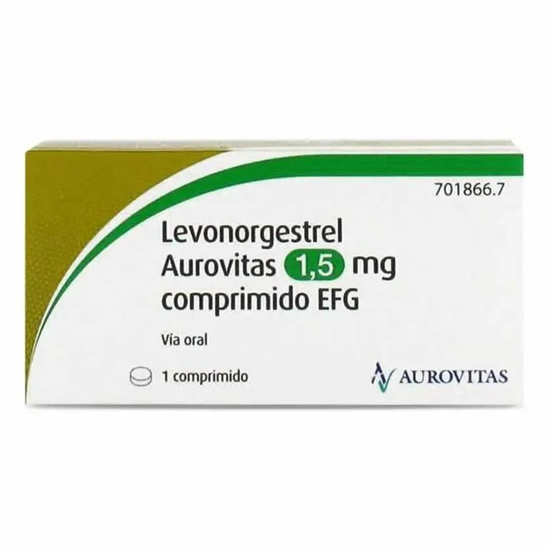 Levonorgestrel Aurovitas EFG 1.5 mg 1 Comprimido
