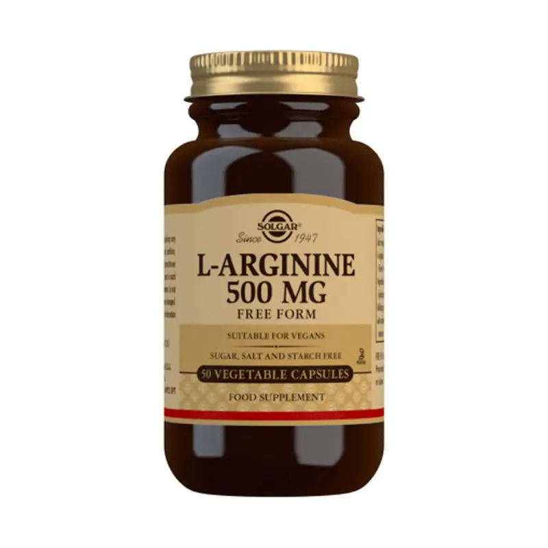 Solgar L-arginina 500mg, 50 Cápsulas