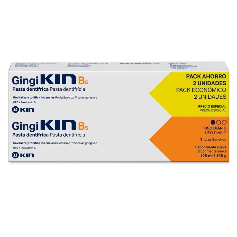 GingiKIN B5 Pasta 125 ml, Pack 2 unidades