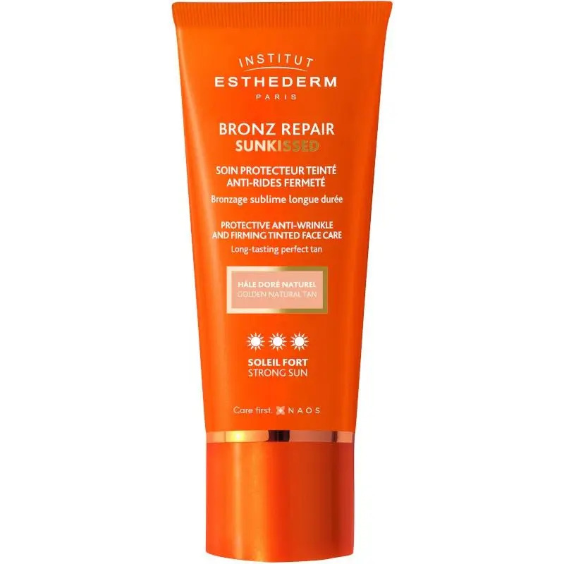 Esthederm Bronz Repair Sunkissed Crema Facial Antiarrugas Sol Fuerte Color, 50 ml