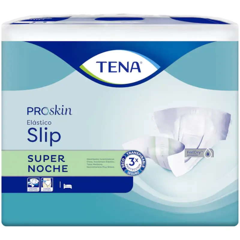Tena Proskin Slip Elástico Grande Supernoche , 80 unidades