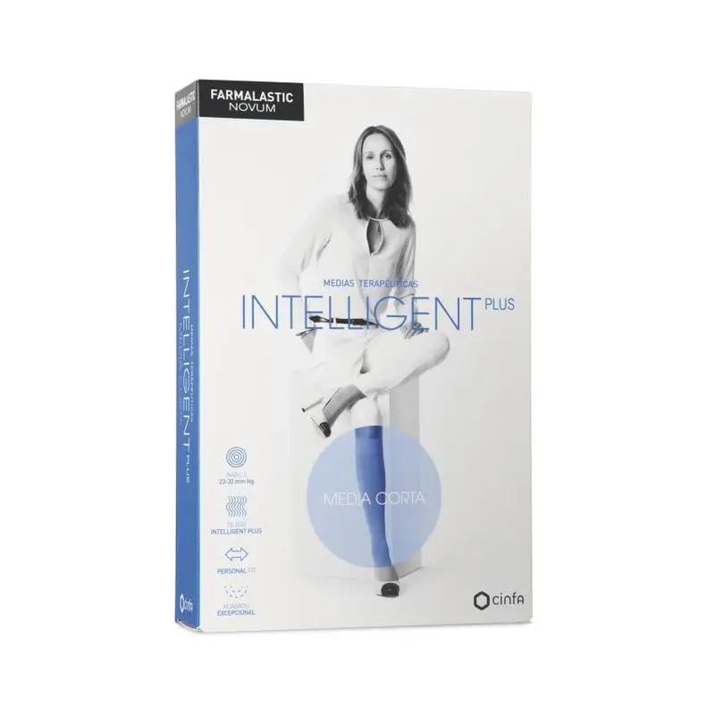 Farmalastic Novum Intelligent Talla Media Corta Antracita, Talla 2